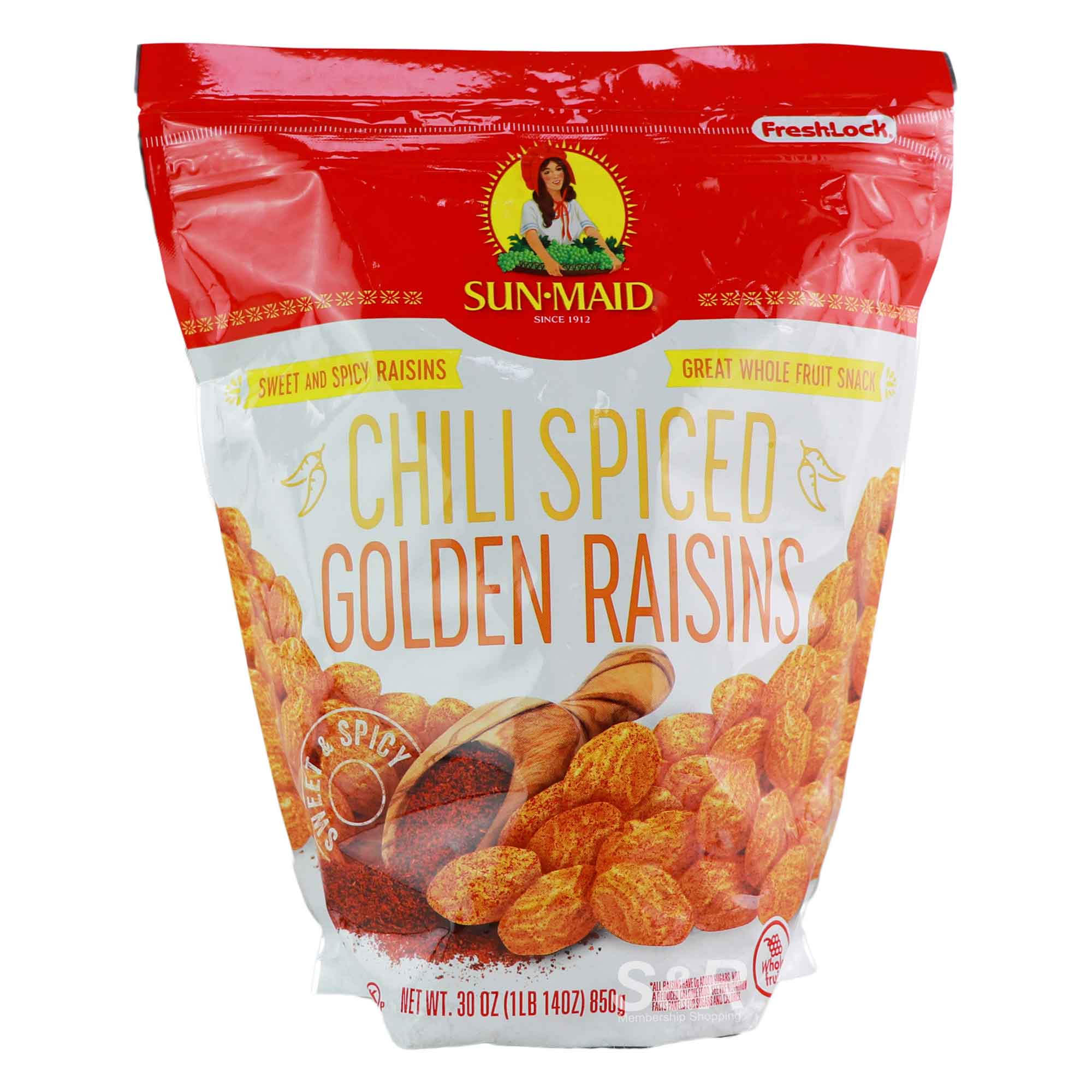 Sun Maid Chili Spiced Golden Raisins 850g Sun Maid Chili Spiced Golden Raisins 850g